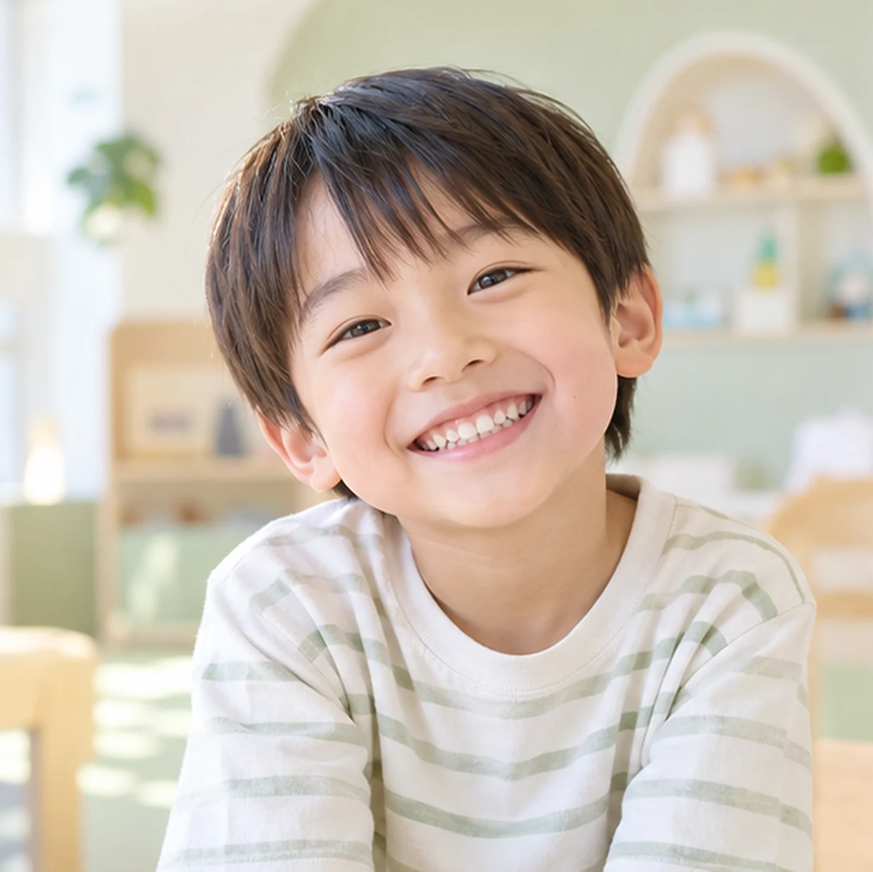 笑顔の男の子